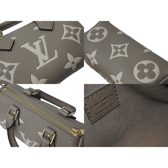 and Louis Vuitton Nano Speedy Handbag Empreinte Beige - Picture 9 of 10
